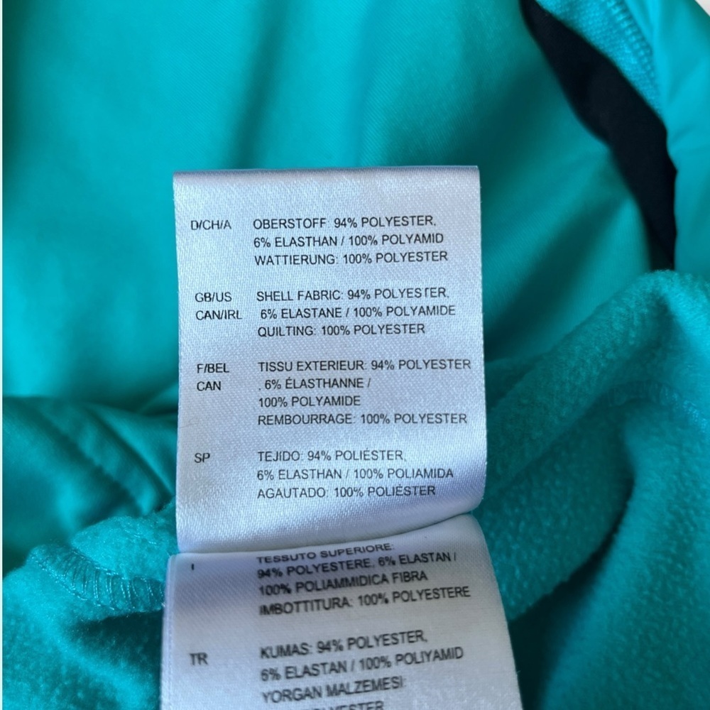 Killtec Turquoise Zip Up Athletic Jacket 6/8 - image 8